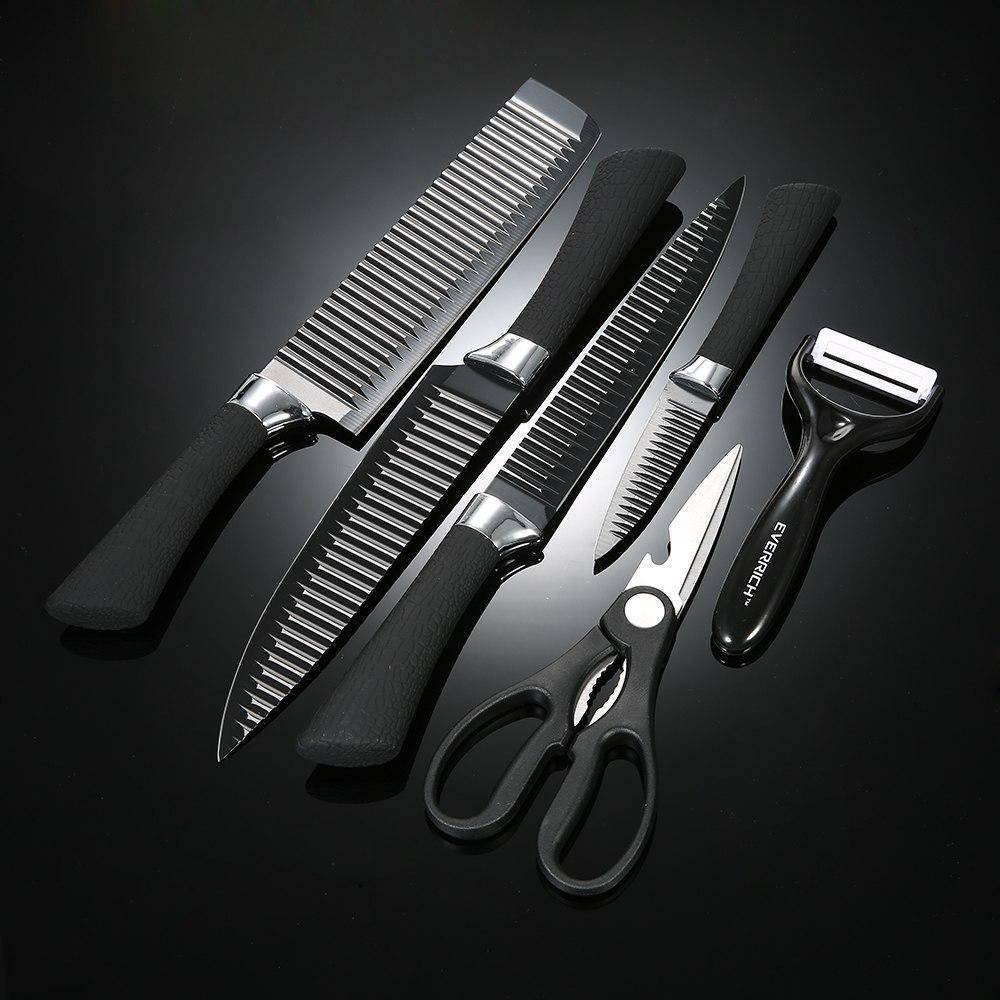 

Набор кухонных ножей 6 предметов очень острых KING knife set