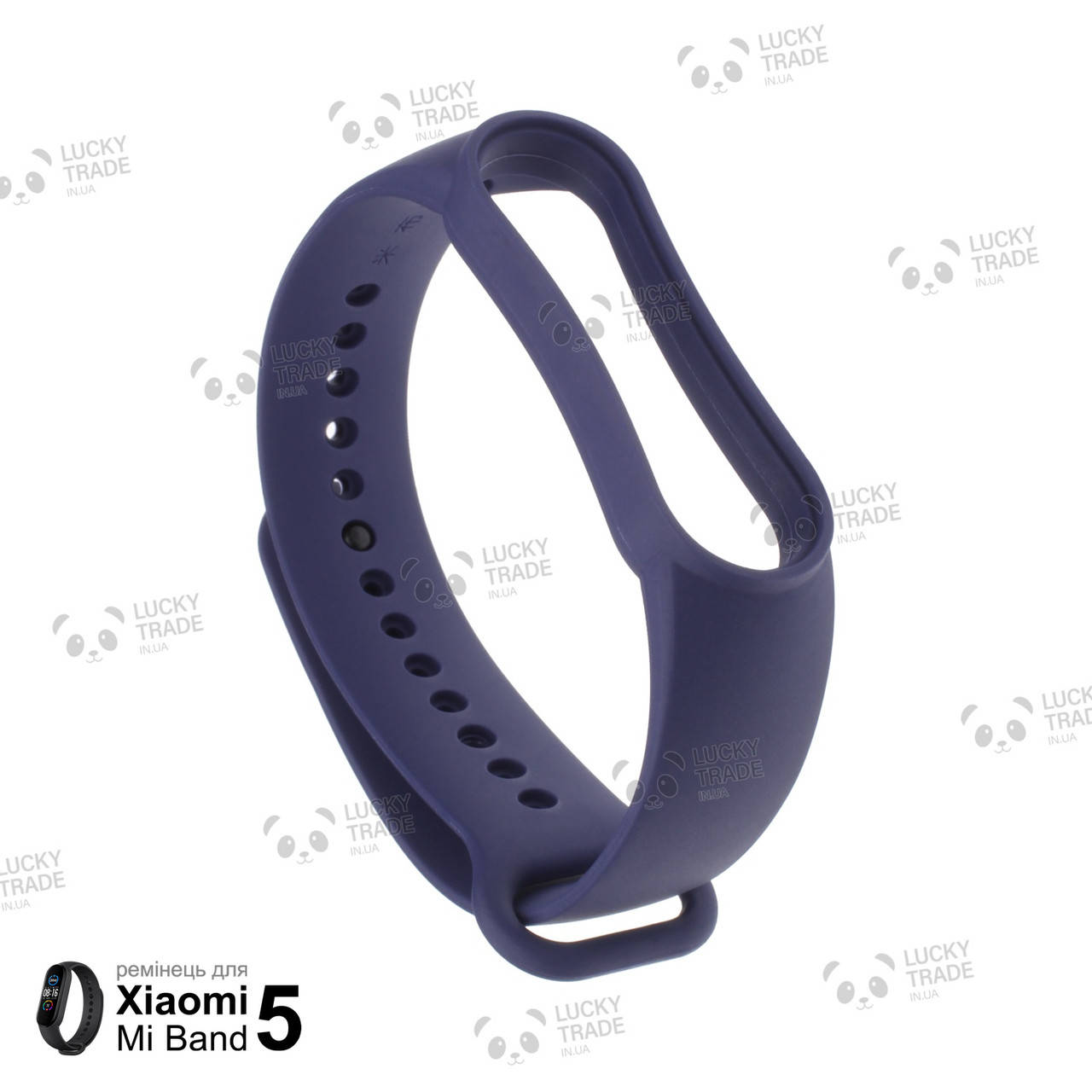 

Ремешок Xiaomi Mi Band 5 MiJobs силиконовый однотонный браслет для фитнес-трекера Темно-синий [1433]