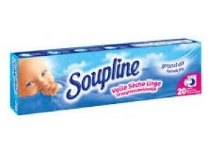 

Смягчающие салфетки для сушильных машин Soupline 20 шт 4229