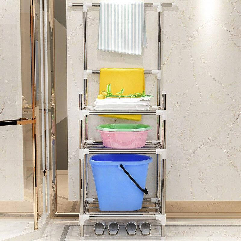 

Складной открытый стеллаж с полками - этажерка в ванную комнату