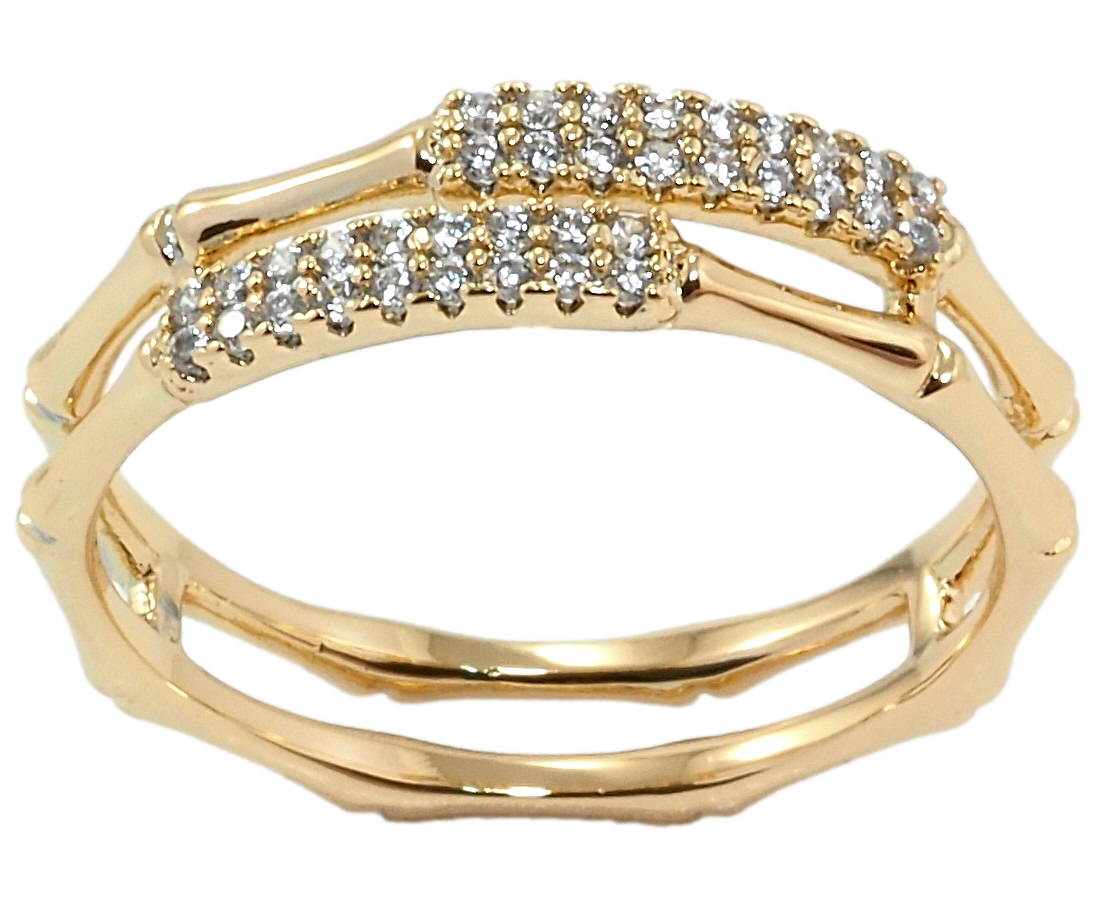 

Кольцо Xuping Позолота 18K "Бамбук с цирконием" р.16,17,18,18.5,19