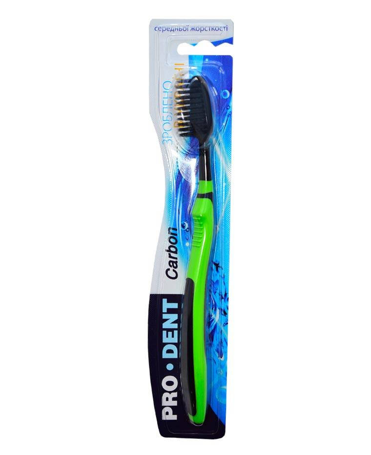 

Зубная щетка средней жесткости Prodent Carbon, Продент