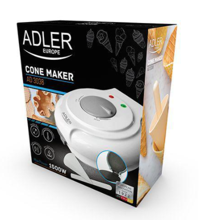 

Вафельниця конусна для трубочок - вафель 1500 Вт Adler AD 3038