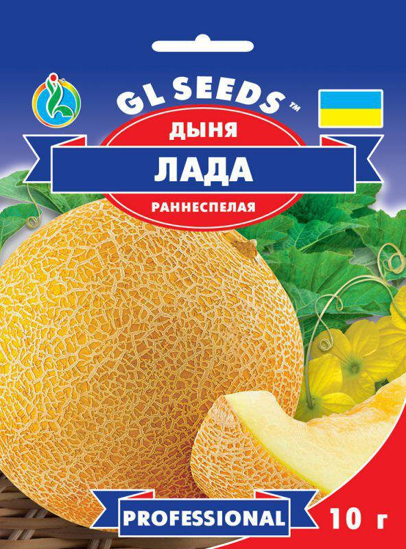 

Дыня Лада раннеспелая непревзойденная сорт ароматный очень вкусный с нежной мякотью, упаковка 10 г