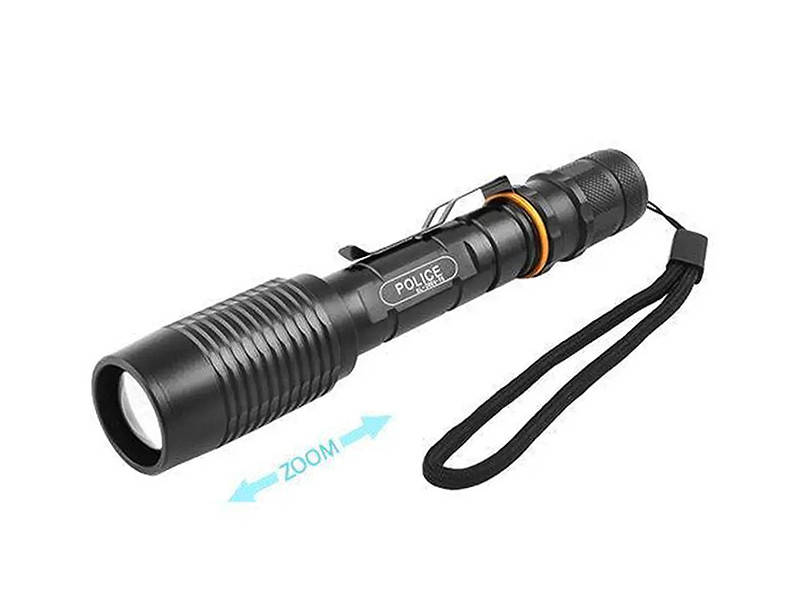 

Фонарь ручной POLICE 2804-T6, Зарядное 220V, 2x18650, zoom, Box