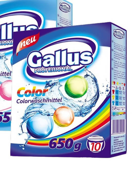 

Стиральный порошок для цветных тканей Gallus Color 650г