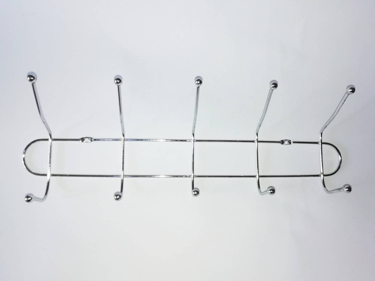 

Вешалка металлическая , двухуровневая, 5 крючков 39 см, Серый