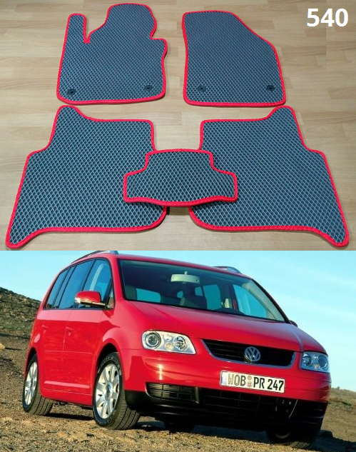 

Коврики ЕВА в салон Volkswagen Touran '03-06, Черный
