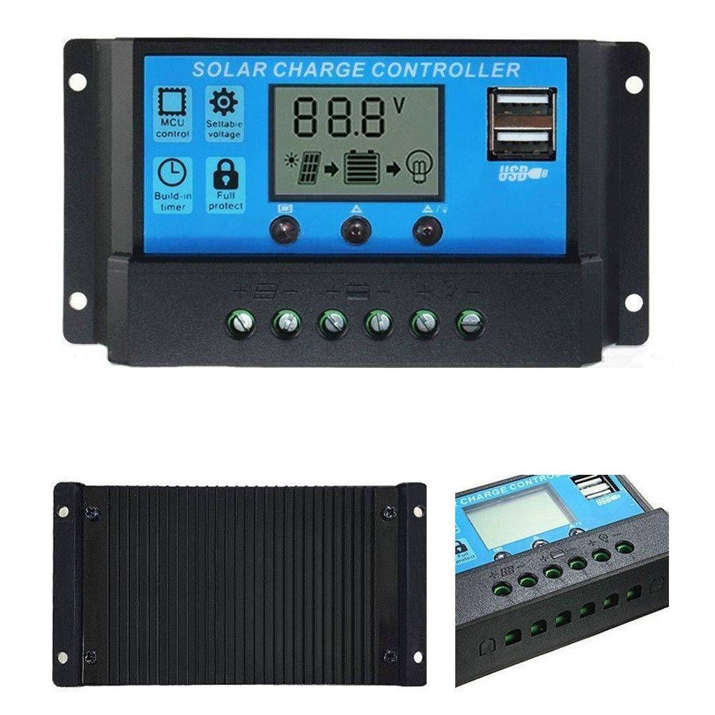

Контроллер заряда для солнечных батарей PWM 40А