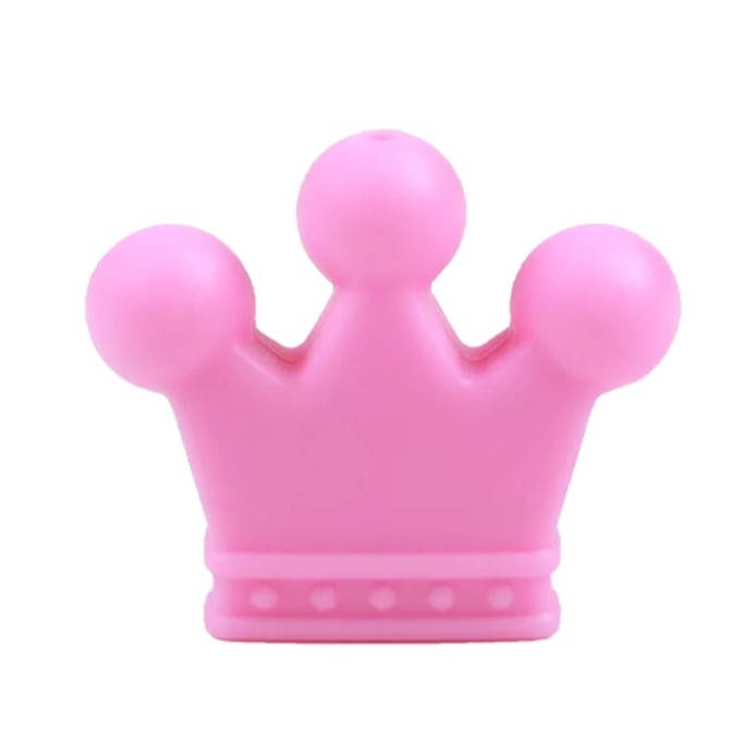 

Корона большая бусина силиконоаая Розовый