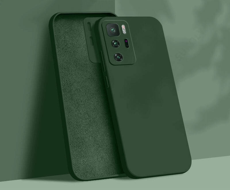 

Силиконовый чехол для Xiaomi Poco X3 GT Хаки микрофибра soft touch