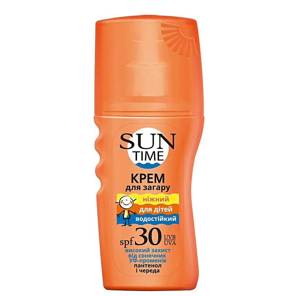 

Нежный крем для загара для детей SPF-30 Sun Time Биокон
