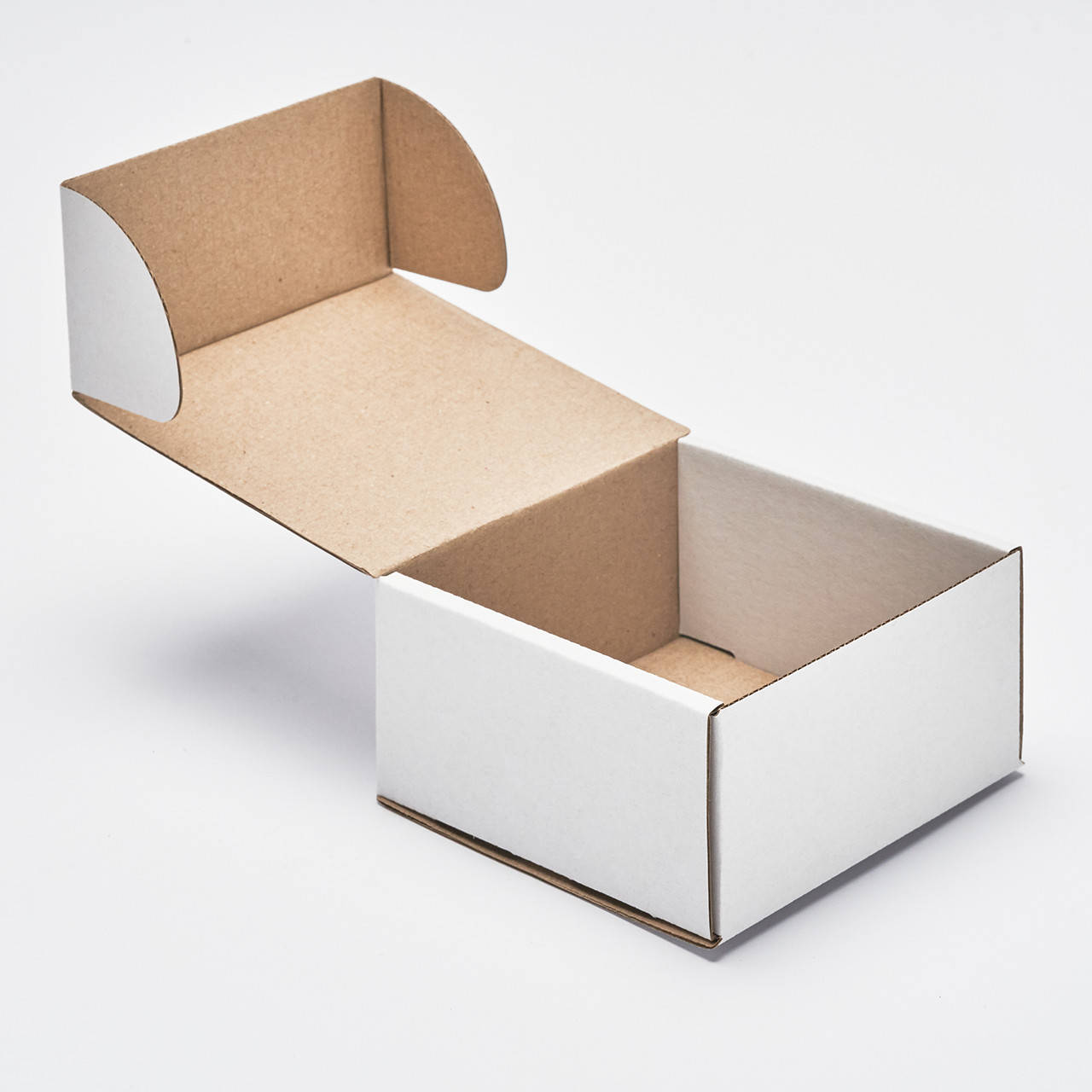 

Коробка картонная 110*110*55 мм, самосборная, белая, Белый