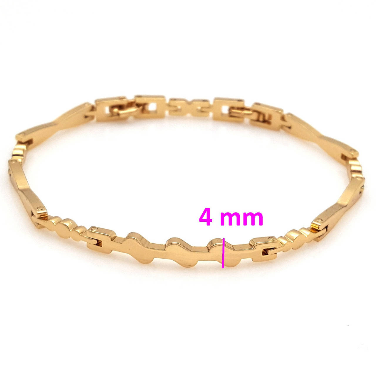 

Браслет позолоченный, без камней, p. 17,5, 20 р, 18К