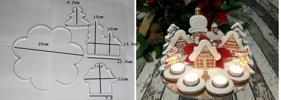 

Набор вырубок для пряников Деревня