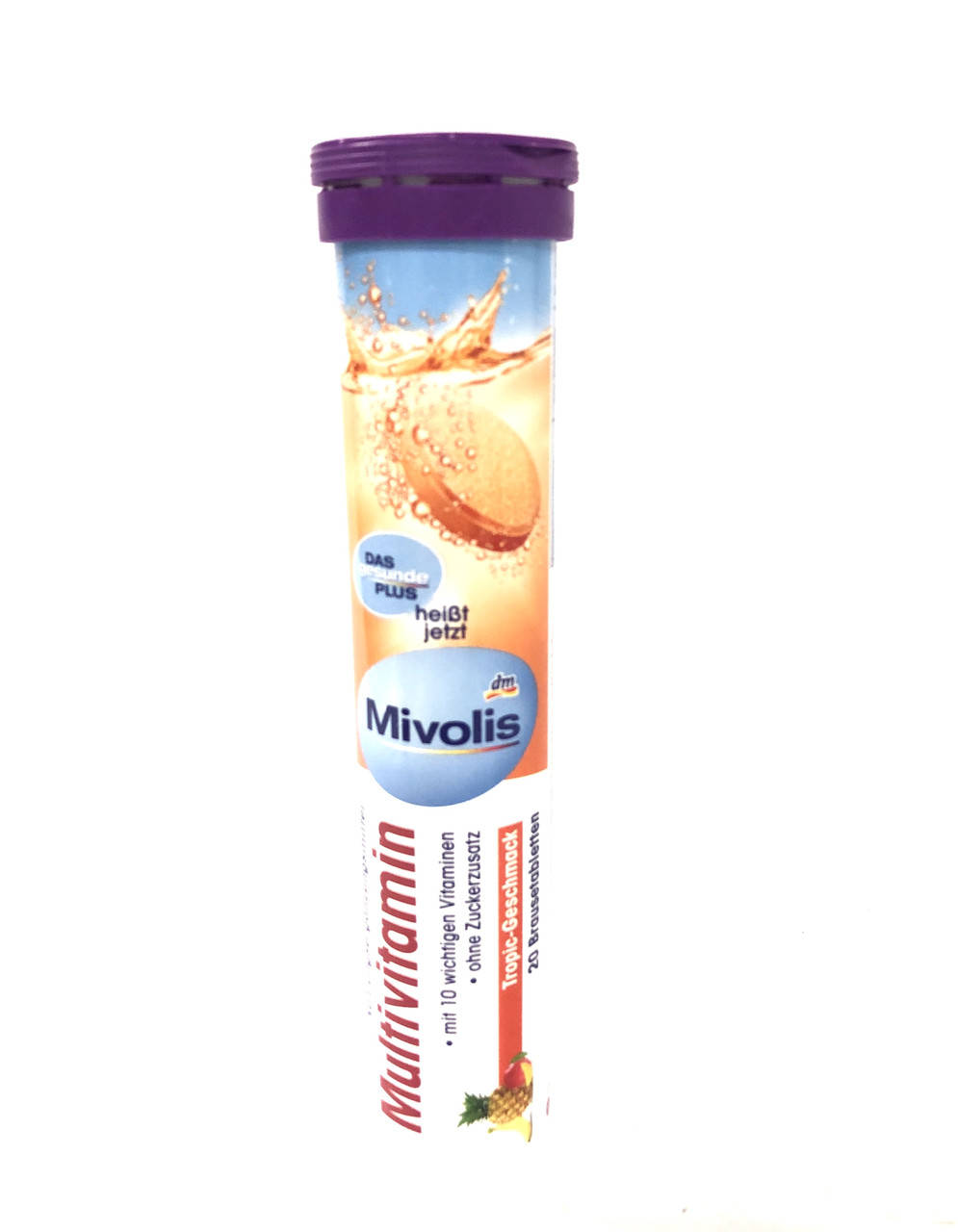 

Mivolis Шипучие таблетки Мультивитамин Das gesunde plus, 20 шт