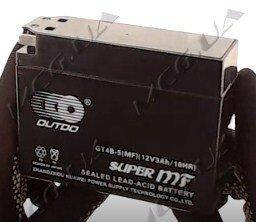 

GT4B Аккумулятор 12V 2.3Аh гелевый, 114x38x82 мм, черный, Japan Tech, ZV