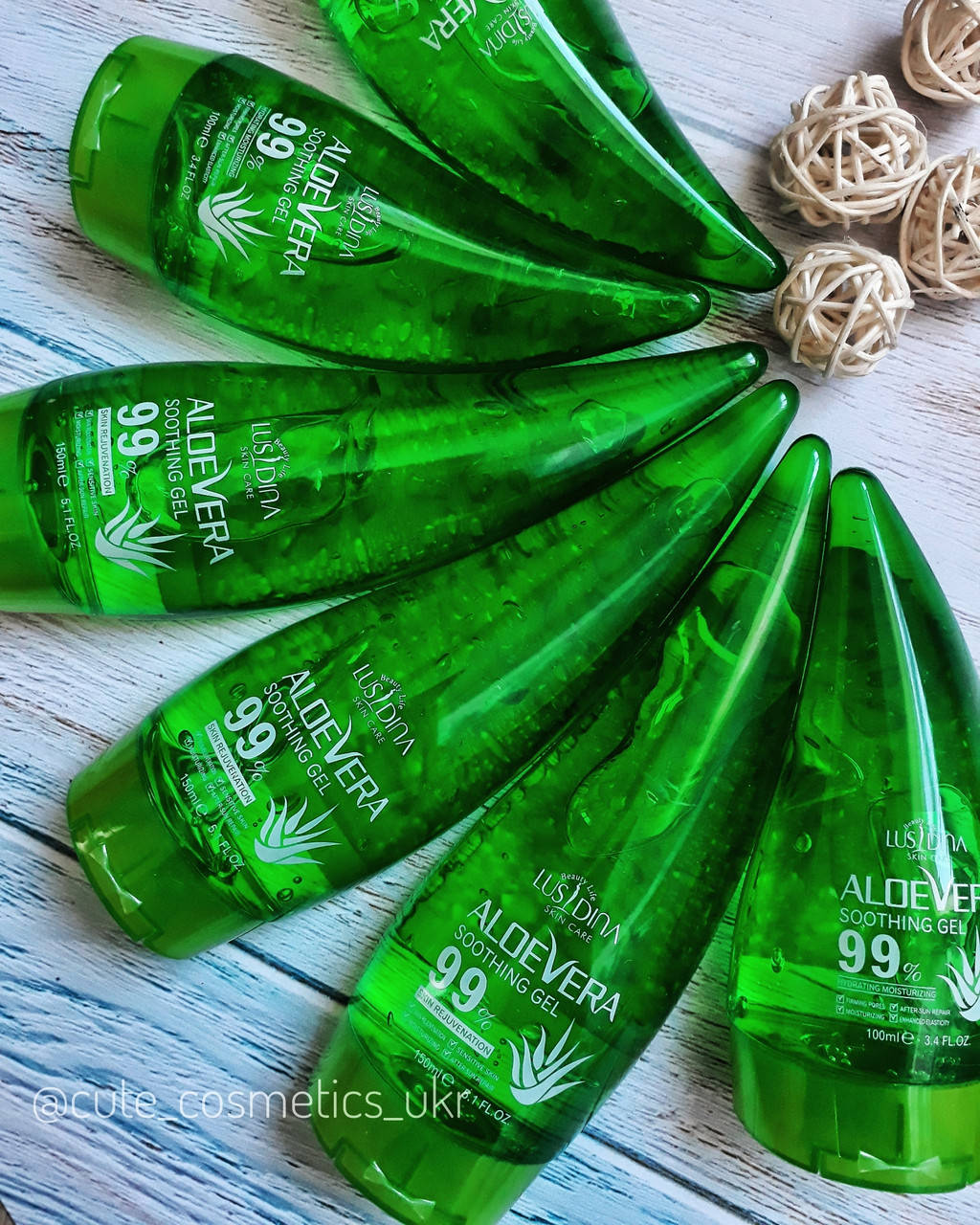 

Гель для лица и тела увлажняющий Aloe Vera Soothing Gel 99 % 150 мл