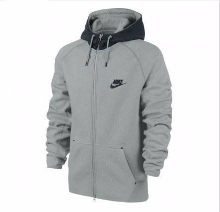 

Спортивная кофта кенгуру мужская на змейке Nike, Серый