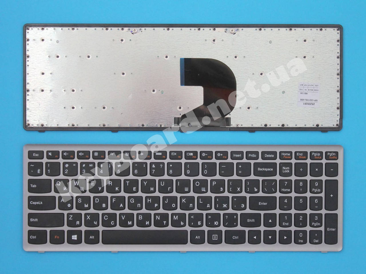 

Клавиатура для ноутбука Lenovo Ideapad Z500, Черный