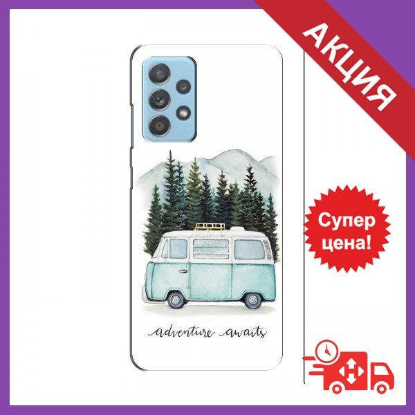 

Чехол для Samsung Galaxy A33 (5G) / Бампер на Samsung Galaxy A33 (5G) / Чехол для Самсунг (Домик на колесах), Синий