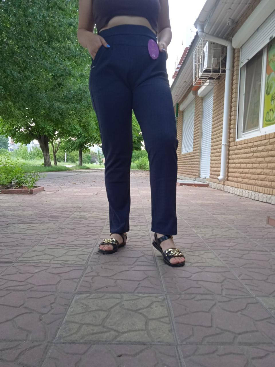 

Женские бамбуковые брюки-лосины "JuJube" Art-024 6XL-8XL(56-60)Темно-Сині, Темно-синий