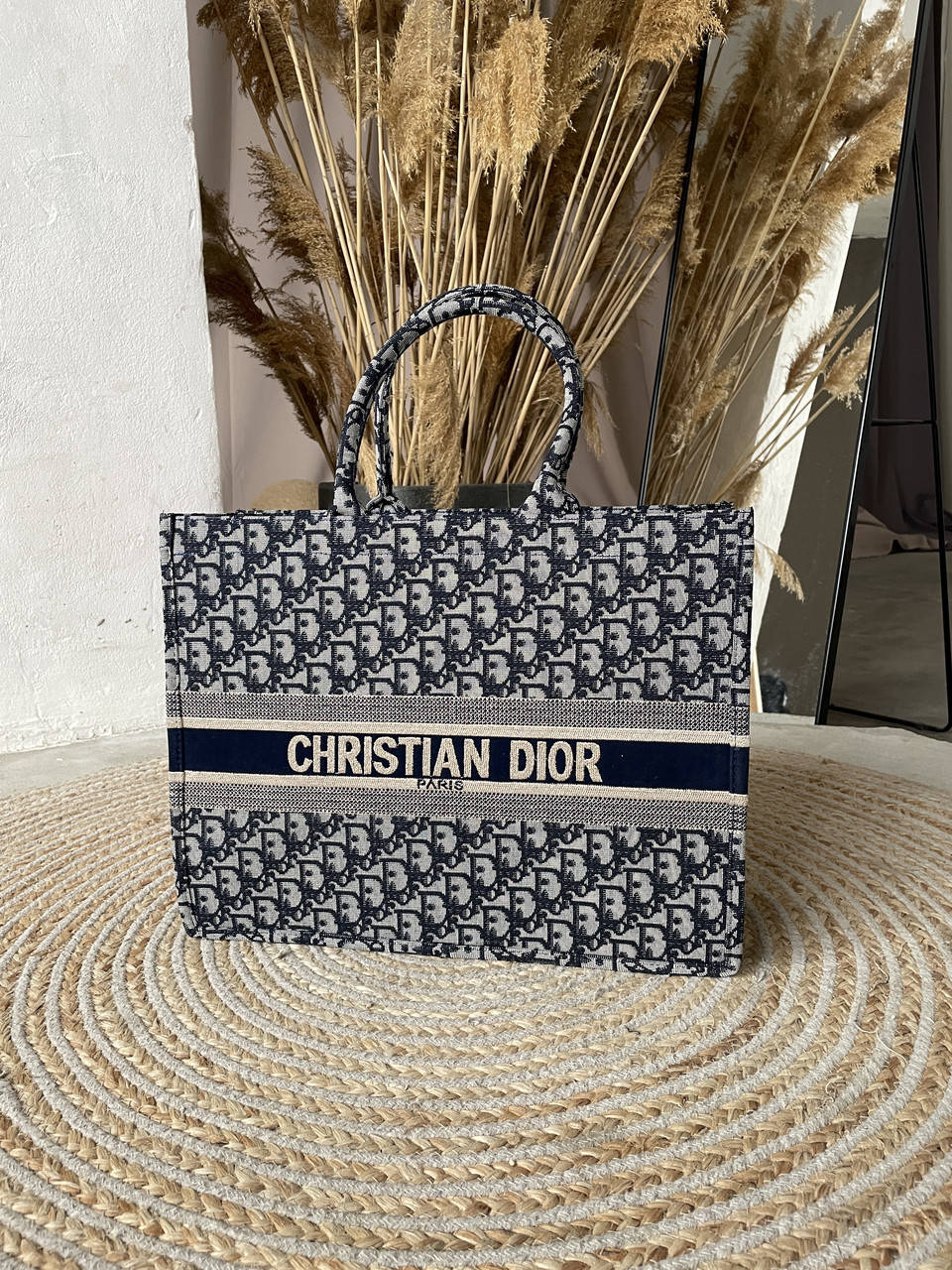 

Сумка Женская Christian Dior Large Book Tote Blue Синего Цвета, Синий