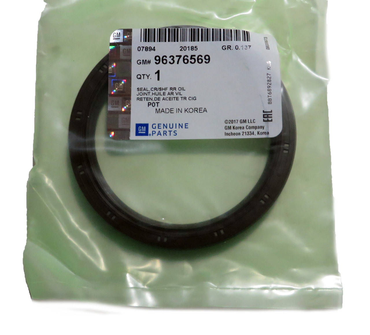 

Сальник коленвала задний 96376569 Aveo Авео