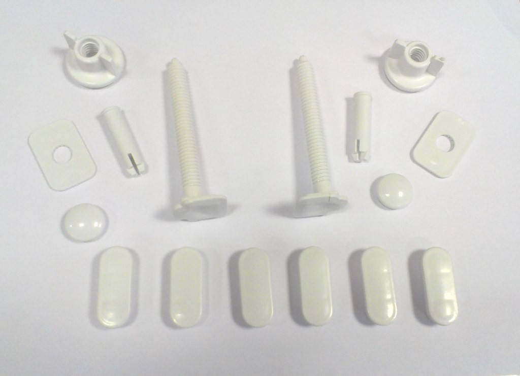 

Крепления для крышки унитаза пластиковые, Белый