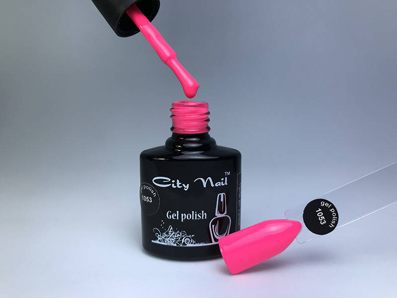 

Яркий гель-лак малиновый розовый CityNail №1053 - Гипоаллергенные гель лаки для ногтей - Стойкий гель лак