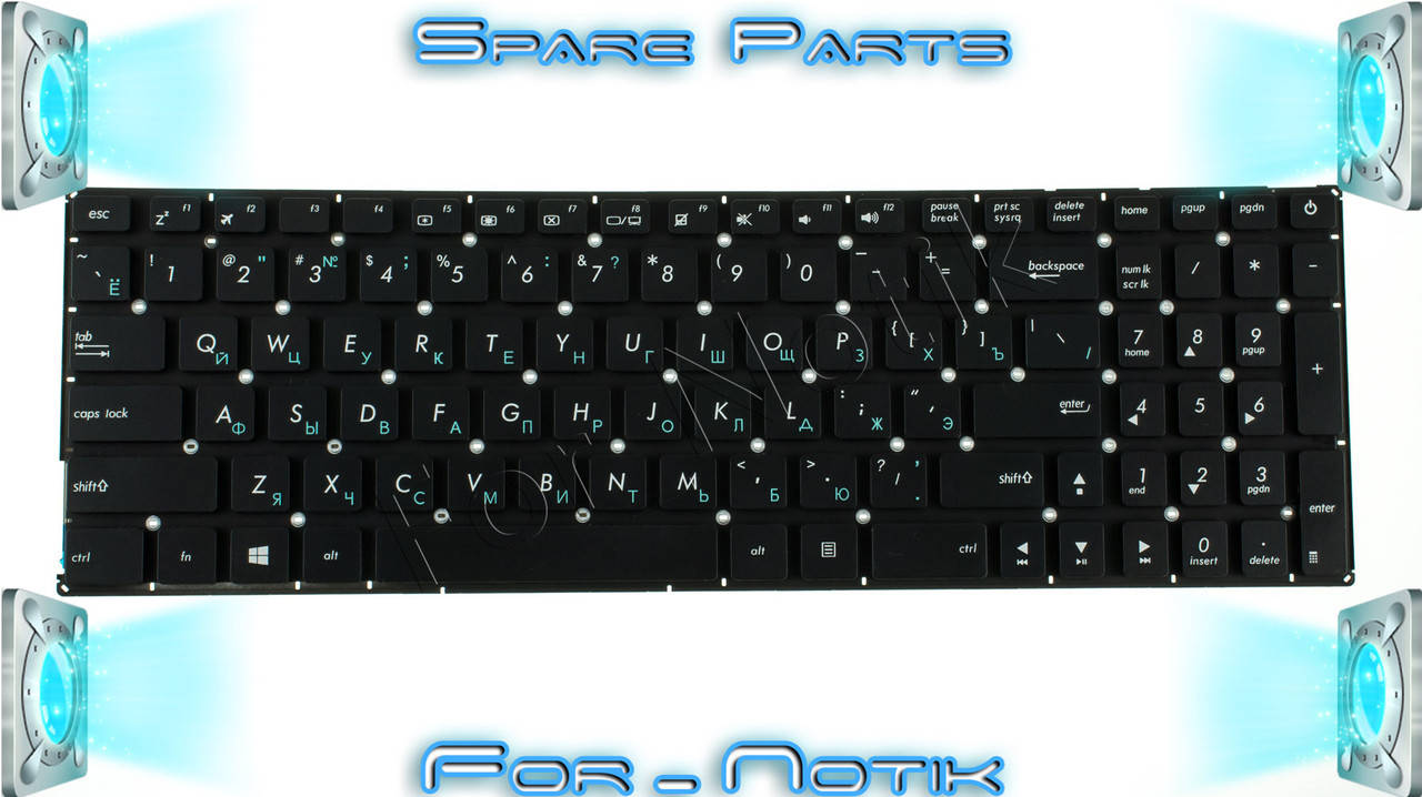 

Клавиатура ASUS K540SC K540SA K540LJ K540YA K540LA F540UP A540UP K540UP R540UP X543UA X543UB X543MA, Черный