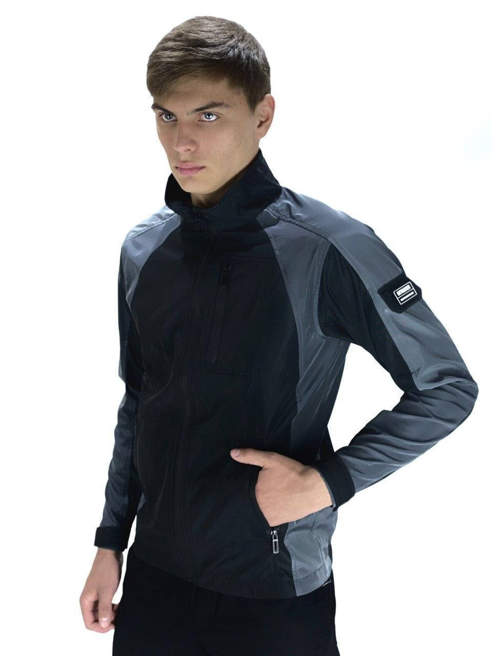 

Мужская весенняя куртка черно-серая Intruder SoftShell Lite 'iForce'