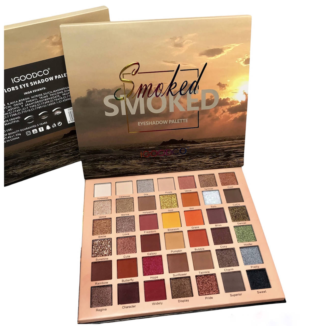 

Палетка теней для век IGOODCO Smoked (42 цвета)