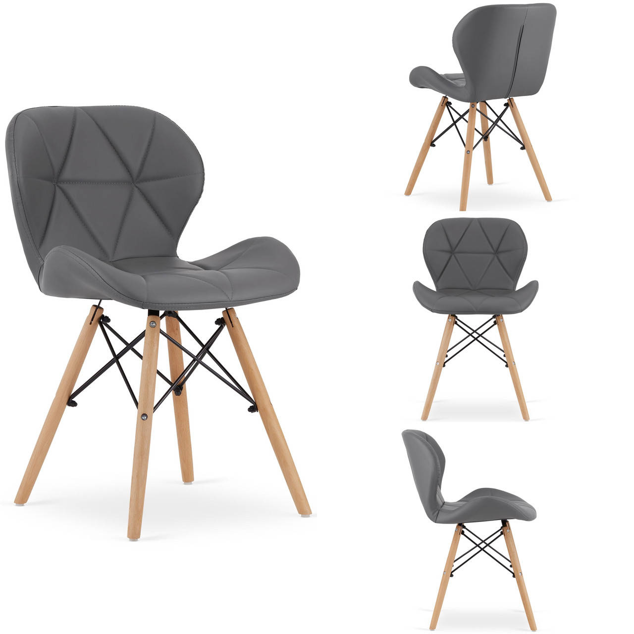 

Стулья кухонные набор 4 шт LBT LAGO/1248 серый (9515)