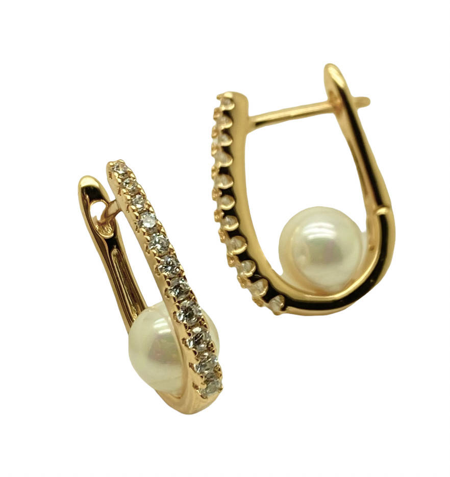 

Серьги гвоздики Xuping. 18k. 17х4 мм