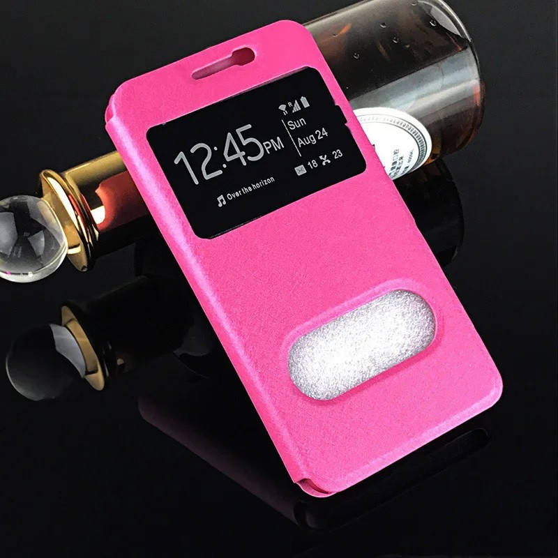 

Чехол Window для Samsung Galaxy J1 2016 / J120 / J120H книжка с окошком Pink