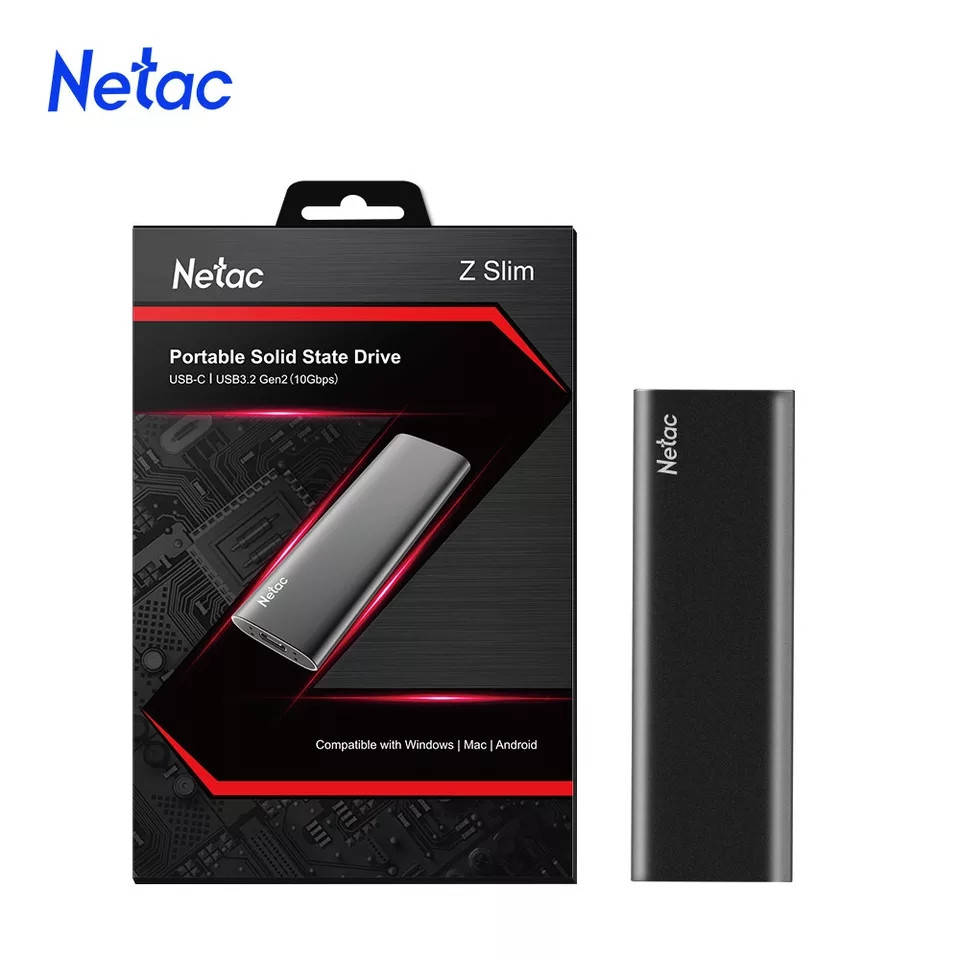 

Netac Z Slim 1TB внешний портативный жесткий диск SSD USB 3,1 Type C