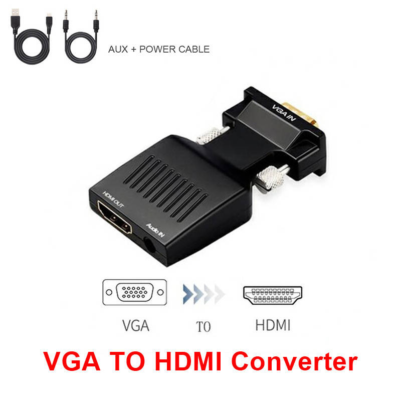 

VGA в HDMI адаптер контроллер преобразователь HD1080 1080P стерео