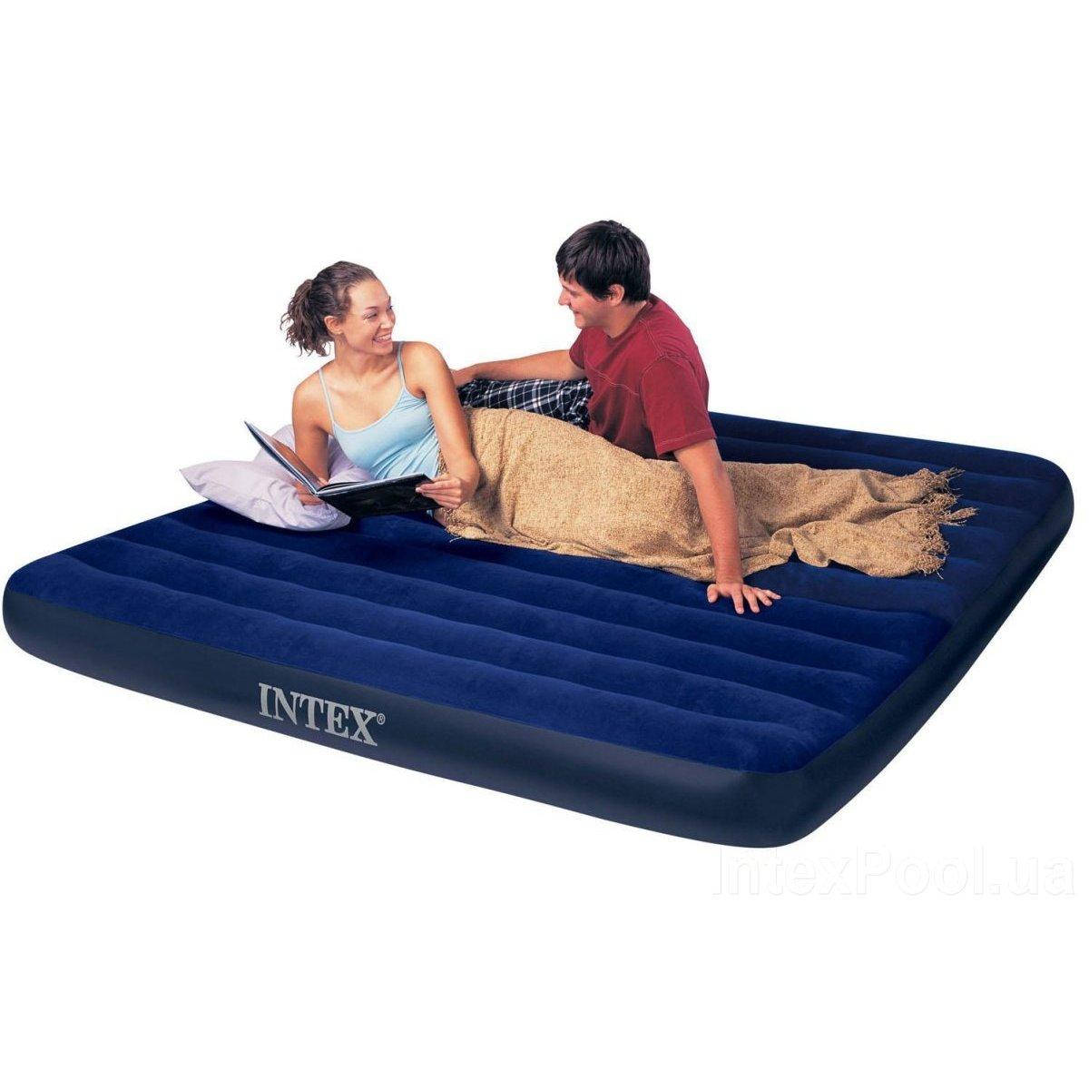 

Надувной матрас Intex 64755 Classic Downy Airbed 203х182х25см