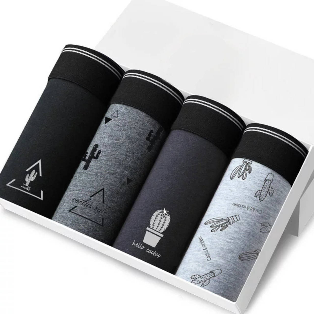 

Набор хлопковых мужских трусов с принтом кактуса 4 шт 1378 M