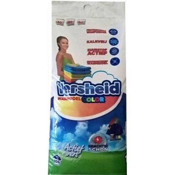 

Стиральный порошок Versheid Color для цветных тканей, 10 кг (105 стирок)