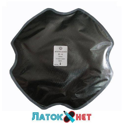 

Пластырь диагональный D 6 235 мм 6 слоев корда Россвик Rossvik