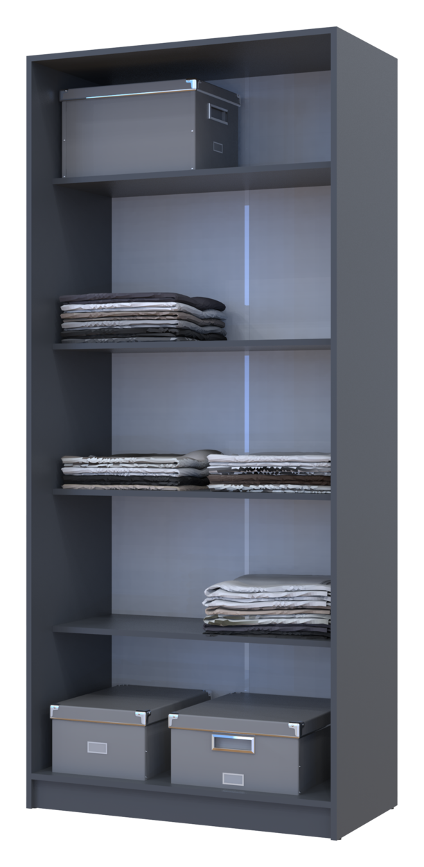 Полиця для одягу Doros Promo Графіт 3шт. 86.7х35х1.6 (41516029) 6