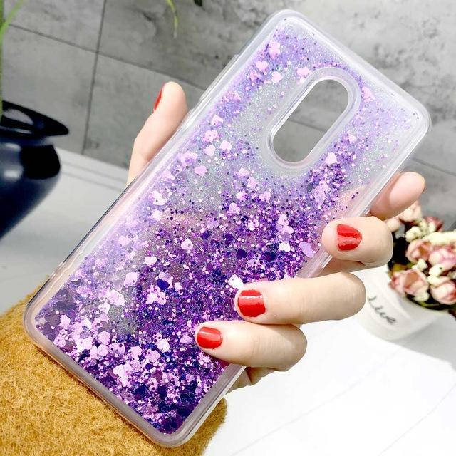 

Чехол Glitter для Xiaomi Redmi 5 Plus (5.99") Бампер Жидкий блеск фиолетовый