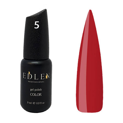 

Насыщенный красный гель лак Edlen Colour 9ml. №005