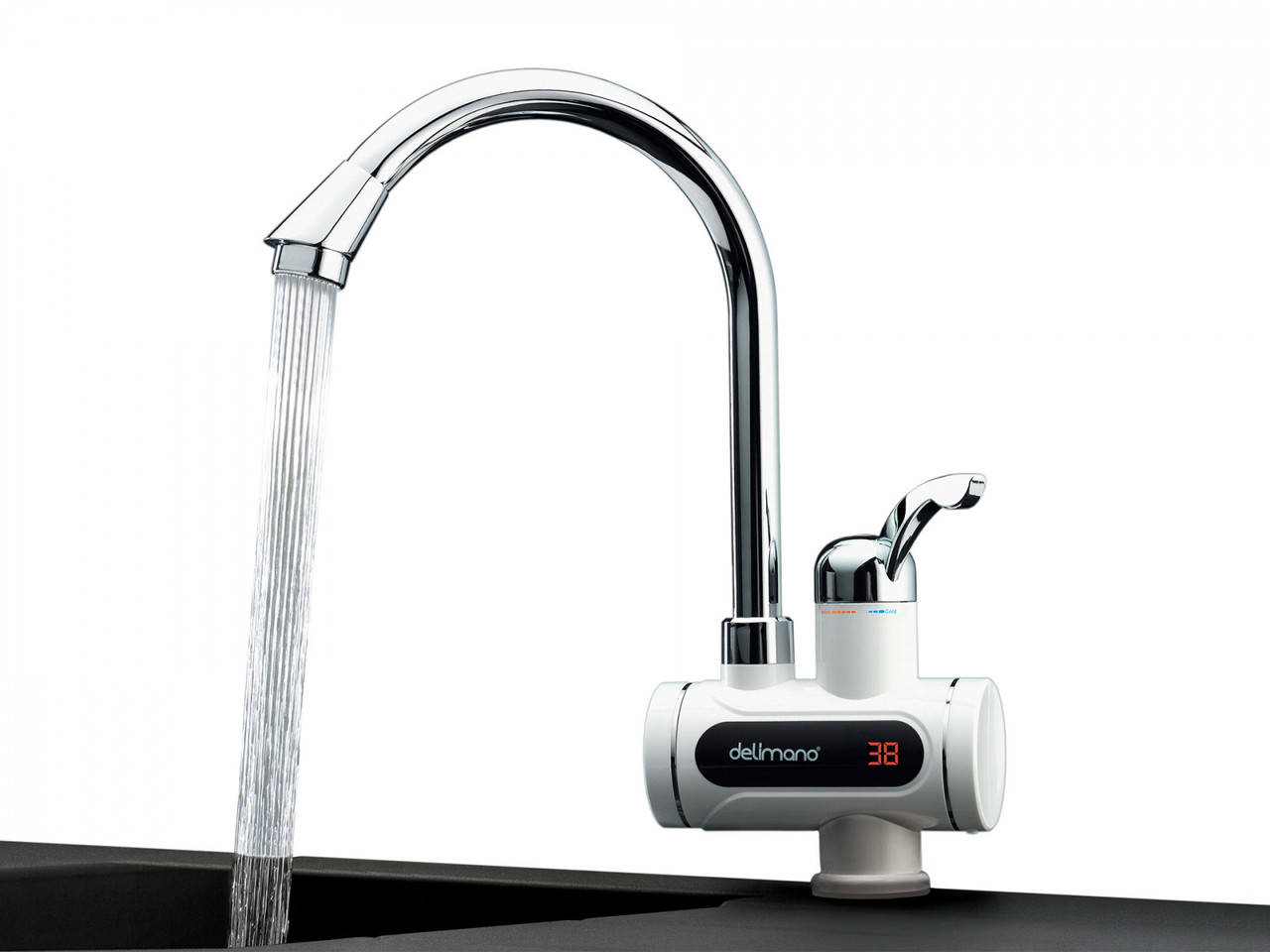 

Водонагреватель проточный кран с подогревом с дисплеем нижнее подключение 149992