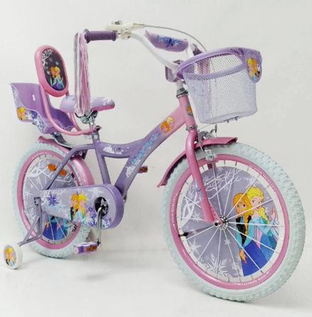 

Детский велосипед PRINCESS-1 Frozen Ice 16" для девочек от 4 до 7 лет, Розовый