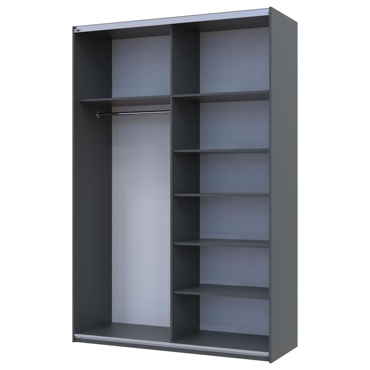 Шафа купе Doros G-Caiser Графіт Дуб Евок 2 ДСП 160х60х240 (42005074) 6