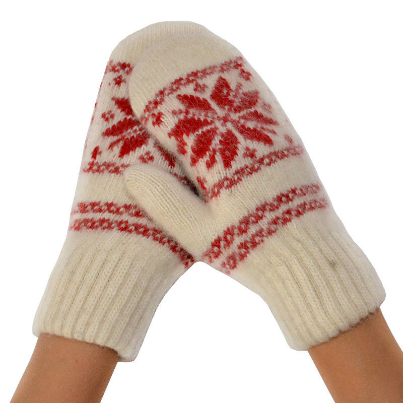 

Женские варежки 12