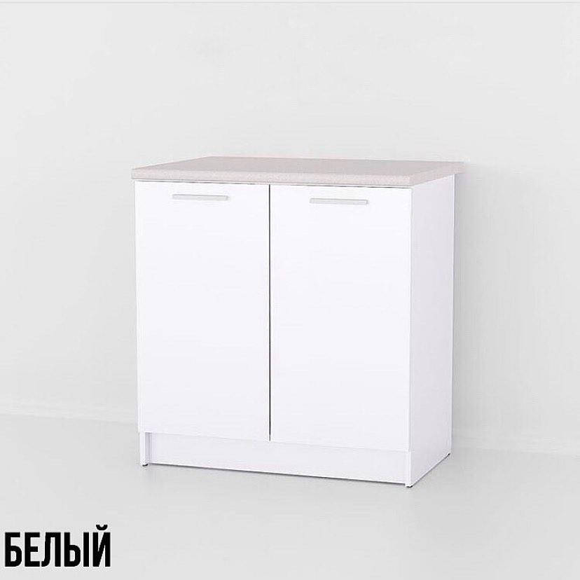 

Тумба низ 800мм на кухню (без столешницы) С-016 Белый